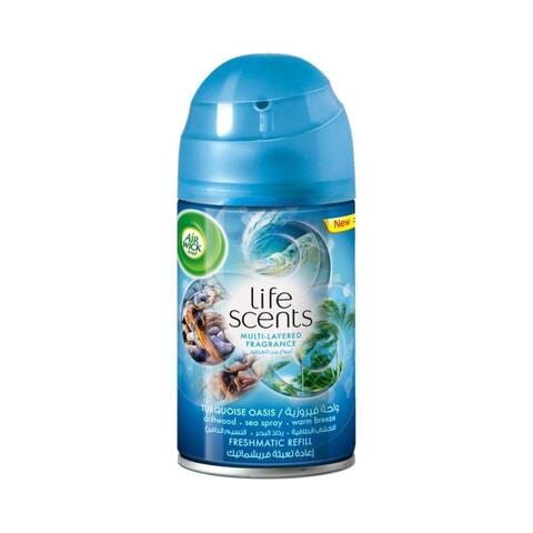 Buy Airwick Freshmatic Refill Life Scents Turquoise Oasis - 250 ml in Egypt