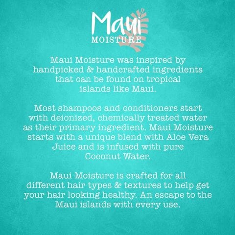 Maui Moisture Curl Quench + Coconut Oil Hydrating Curl Smoothie, Creamy Silicone-Free Styling Cream For Tight Curls, Braids, Twist-Outs &amp; Wash &amp; Go Styles, Vegan &amp; Paraben-Free, 12 Oz