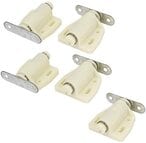 Buy Abbasali Magnetic Door Catcher Cabinet Closet Catches With Ss Screws For Home Kitchen Bathroom Office Furniture (Single White, Pack Of 5) in UAE