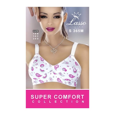 Lasso Women Cotton Super Comfort No Pad Bra Model S365 @ Best Price Online