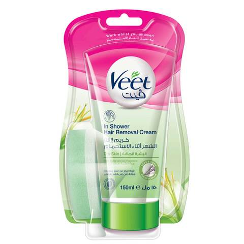 Buy Veet Shea Butter And Lily Fragrance In Shower Hair Removal Cream 150 Ml  Online - Shop Beauty & Personal Care on Carrefour Jordan