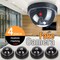 Tomvision - XBW Fake Security Cameras (4 Pack Black) CCTV Dome Dummy Camera with Realistic Look Recording Flashing Red LED Light Indoor and Outdoor Use, for Homes and Business