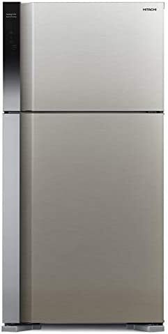 Hitachi Gross Capacity 710L Net Capacity 510L Top Mount Refrigerator Brilliant Silver, RV710PUK7KBSL