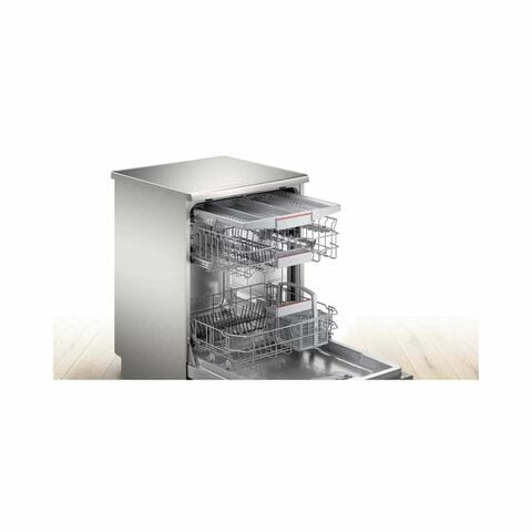 Bosch Serie 4 Dishwasher, 6 Programs, Silver Inox- SMS4HMI26M