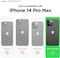 Elago Armor for iPhone 14 Pro Max Military Grade case cover with Carbon Fiber Patern - Dark Green