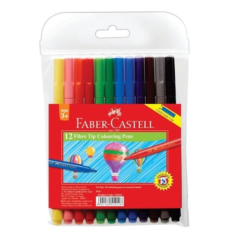 Faber-Castell Fibre Tip Colouring Pens Set Multicolour 3 Years and above