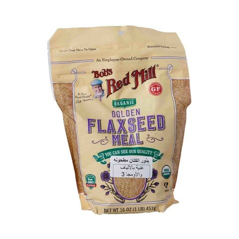 Bob&#39;s Red Mill Gluten Free Organic Golden Flaxseed Meal 453 Gram