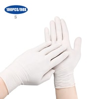 Generic-S Disposable PVC Gloves Single Use Gloves for Home Restaurant Kitchen Catering Food Process Use 100PCS/Box