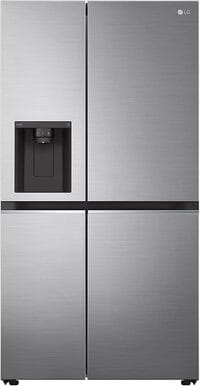 LG Side By Side Refrigerator, Door Cooling, Multi Airflow, Smart Diagnosis, GR-L267SLRL, Platinum Silver