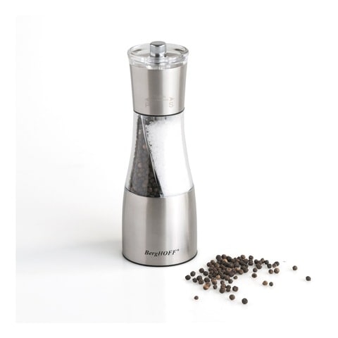 Berghoff Essentials Salt And Pepper Duo Mill Silver 19cm