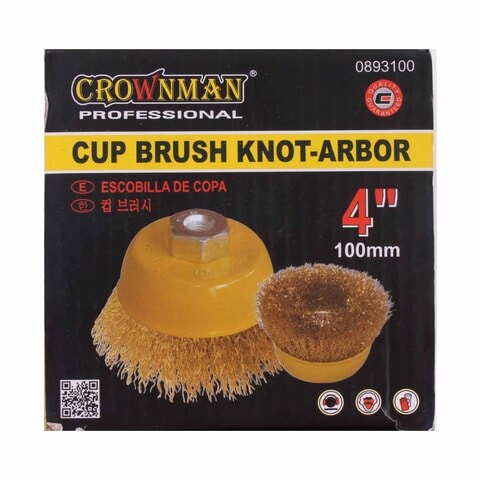 Crownman Cup Brush Knot-Arbor 4&quot;/100MM
