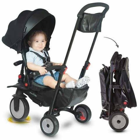 Smartrike str7 8 in 1 folding hot sale trike urban black