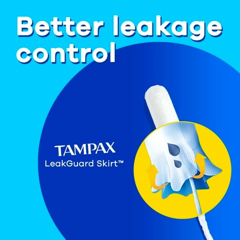 Tampax Cardboard Applicator Super Absorbency Tampons White 12 Tampons