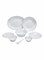 Royalford 40-Piece Opal Glassware Dinner Set White Dinner Plate 10.5 Inch, Flat Plate 7.5 Inch, Salad Bowl 8 Inch, Salad Bowl 5 Inch, Salad Bowl 4 Inch, Oval Plate 13 Inch, Soup Plate 8.5Inch