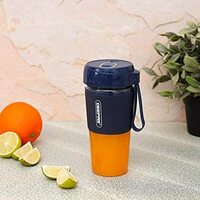 Geepas 50W Rechargeable Portable Mini Blender - 300Ml Personal Blender Smoothie Maker - Mini Jucier Cup Usb Rechargeable Handheld Fruit Mixer Machine For Home Office Sports Outdoors &ndash; 2 Years Warranty