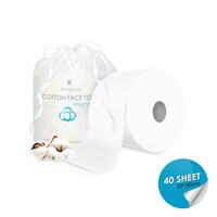 Aiwanto 2Pack Tissue Roll Makeup Remover Tissue Women&#39;s Facial Tissue Cotton Towel Tissue Roll