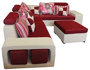 Buy Generic - Living Room - Corner Sofa Set. Double Colour With Pillows  Online - Shop Home & Garden on Carrefour UAE