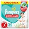 Pampers Baby-Dry Pants Diapers With Aloe Vera Lotion Size 7 (17+kg) 35 Pants