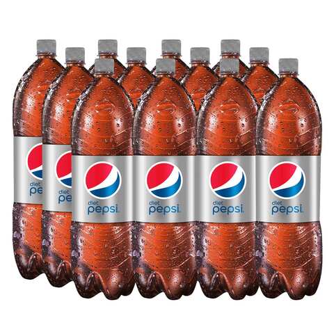 Buy Diet Pepsi, Carbonated Soft Drink, 1L x 12 in Saudi Arabia