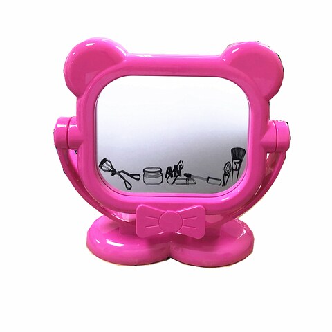 Buy Generic-CK721 Two-Sided Portable Mirror Pink in UAE