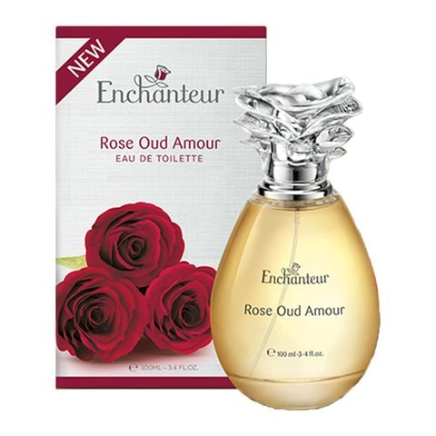Enchanteur Rose Oud Amour Eau De Toilette Pink 100ml