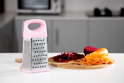 Buy Delcasa Large Box Grater 3 In 1 Cheese Grater For Kitchen With Storage  Container 3 Blade Non-Stick Online in UAE - Wigme