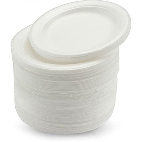 Buy Lavish [50-Unit] Disposable White Foam Plates Size 10 Inch Online -  Shop Home & Garden on Carrefour UAE