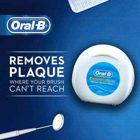 Oral-B Unwaxed Essential Floss White 50m