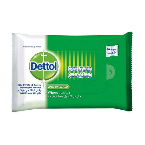 Dettol original anti-bacterial skin wipes 40 wipes