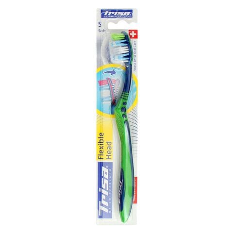 Trisa Flexible Head Soft Toothbrush Blue