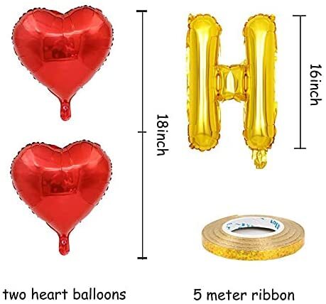 1 Set Balloon Decor High Elasticity Wide Application Aluminum Foil Rose  Golden All Ages Birthday Bal