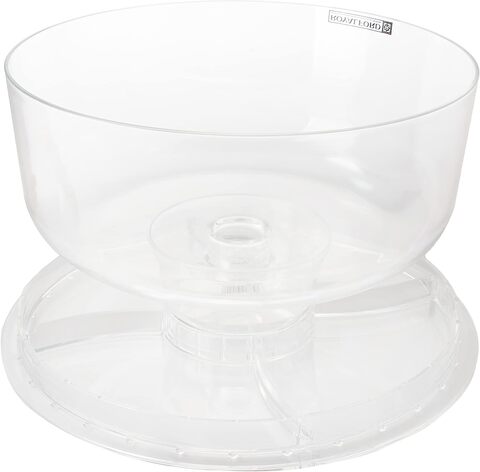 Plastic cake outlet stand with lid