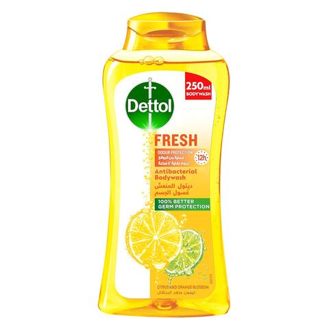 Buy Dettol Fresh Showergel  Bodywash, Citrus  Orange Blossom Fragrance 250ml in Saudi Arabia