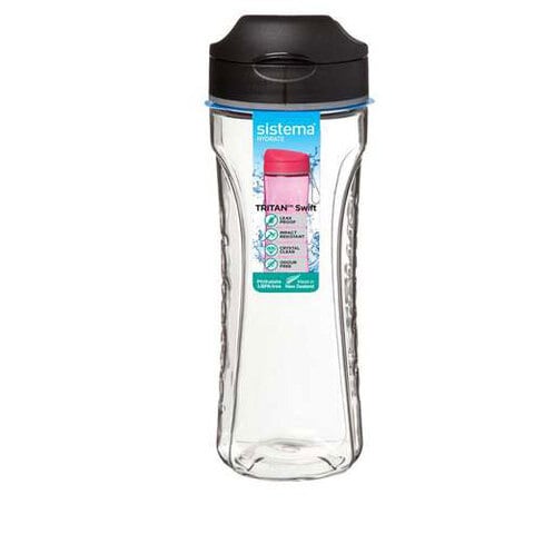 Buy Sistema 600ml Tritan Swift Water Bottle Black Online - Shop Home ...