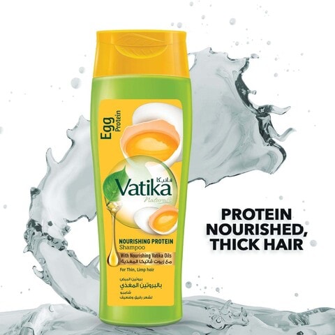 Vatika Naturals Egg Nourishing Protein Shampoo  For Thin and Limp Hair  400ml