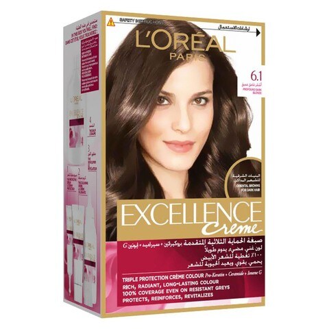 LOreal Paris Excellence Creme Hair Colour 6.1 Dark Ash Blonde price in ...