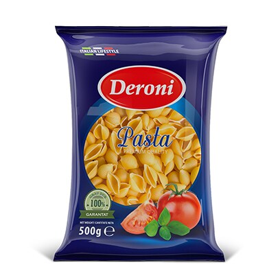 Buy Deroni Pasta Shells 500gr Online Shop Food Cupboard On Carrefour Lebanon