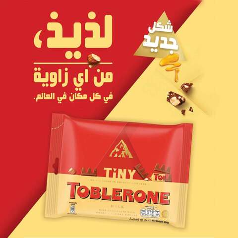 Toblerone Little Minis Swiss Milk Chocolate With Honey &amp; Almond Nougat 200g