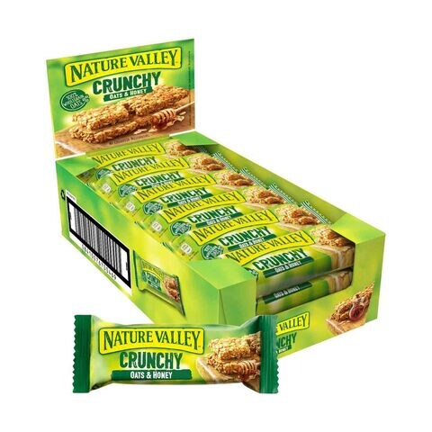 Buy Nature Valley Crunchy Oats Honey Cereal Bar 42g X18 Online Shop Food Cupboard On Carrefour Uae