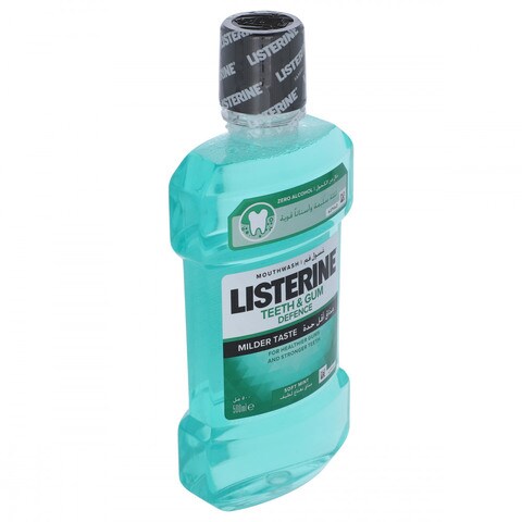 Listerine Teeth &amp; Gum Defence Milder Taste Mouth Wash 500ml
