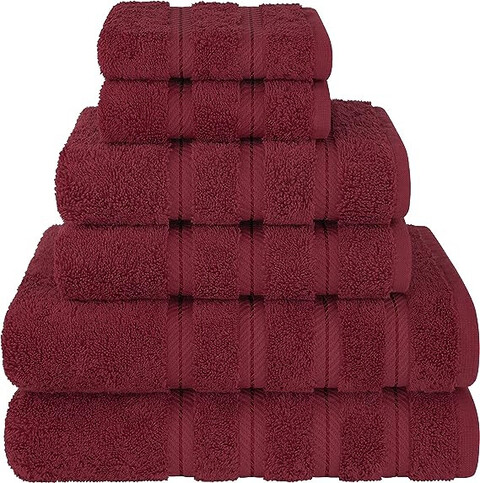 Burgundy bath online towels