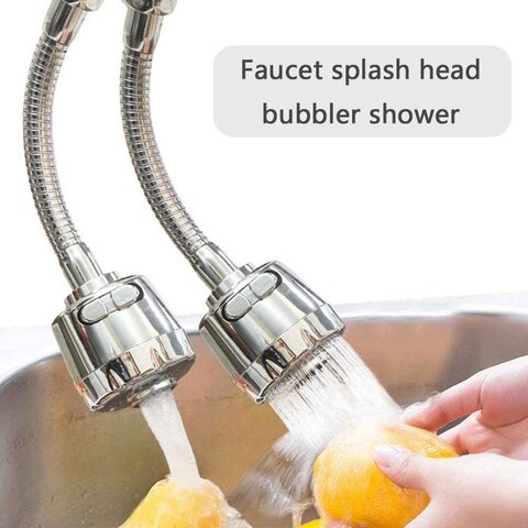 Faucet Splash Head Extension Extender, Kitchen Household TAP Water Shower, Medium