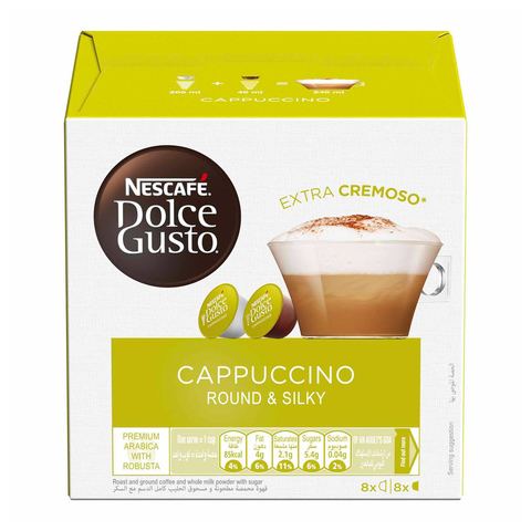 Nescafe Dolce Gusto Cappuccino Coffee Capsules 16 Capsules - 200g