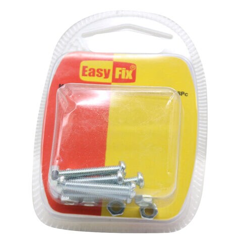 Easy Fix Screw And Nut 4x25mm 8 Pieces