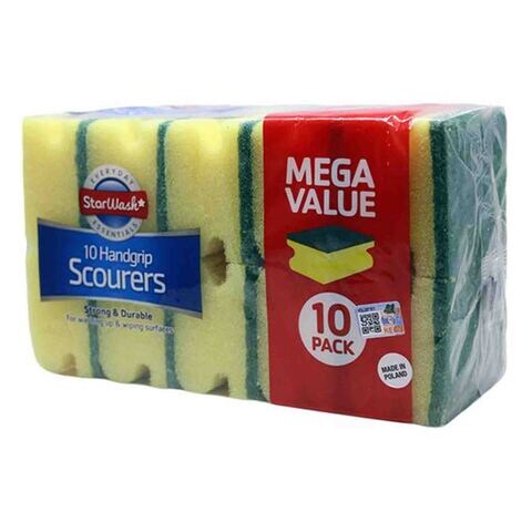 STARWASH HANDGRIP SCOURERS 10PK