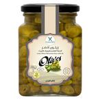 Buy Islamia Green Palestinian Olives Bean With Oil 500ml in Kuwait