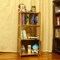 LINGWEI Solid Wood Bookcase, Display Rack Storage Shelf File Storage Multi-layer Simple Floor-mounted Combination Bookshelf with Doors and Drawers for Home Office