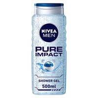 NIVEA MEN 3in1 Shower Gel Body Wash Pure Impact Fresh Scent 500ml