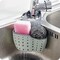 Sink Storage Basket/kitchen sink sponge holder/Kitchen Sink Caddy Sponge Holder kitchen faucet sponge Holder Hanging Ajustable Strap Faucet Caddy Kitchen Organizer Sink Accessories(Random Color)