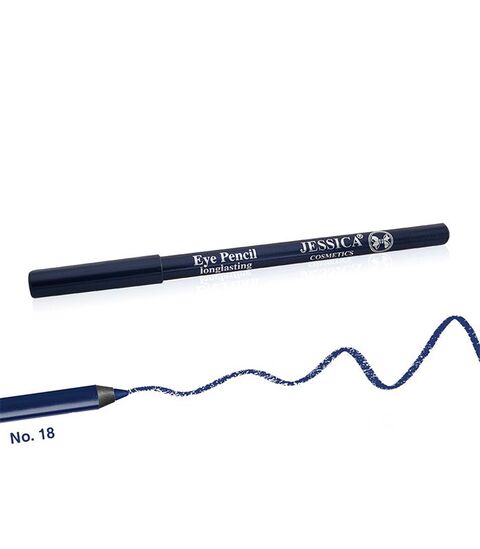 قلم تحديد عيون طويل الأمد من جيسيكا 18 أزرق